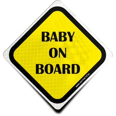 Naklejka Odblaskowa / Sticker Baby on board