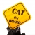 Naklejka Odblaskowa / Sticker Cat on board Żółty