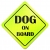 Naklejka Odblaskowa / Sticker Dog on board Neon