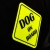 Naklejka Odblaskowa / Sticker Dog on board Neon