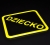 Naklejka Odblaskowa / Sticker Dziecko Black Neon