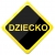 Naklejka Odblaskowa / Sticker Dziecko Żółty