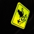 Naklejka Odblaskowa / Sticker Kot w aucie Neon