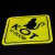 Naklejka Odblaskowa / Sticker Kot w aucie Neon