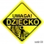 Tablica odblaskowa na bramę Uwaga Dziecko - 4 wzory