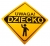 Tablica odblaskowa na bramę Uwaga Dziecko - 4 wzory