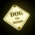 Tabliczka odblaskowa z przyssawkami Dog on Board Neon